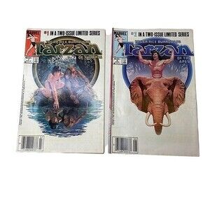 Tarzan of the Apes Comic Books Marvel # 1 & # 2
